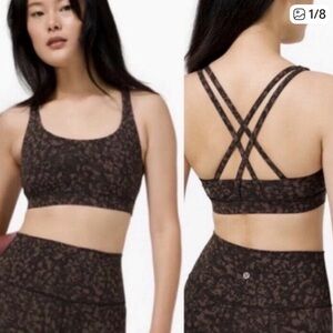 Lululemon Energy Bra Wild Thing Camo Brown